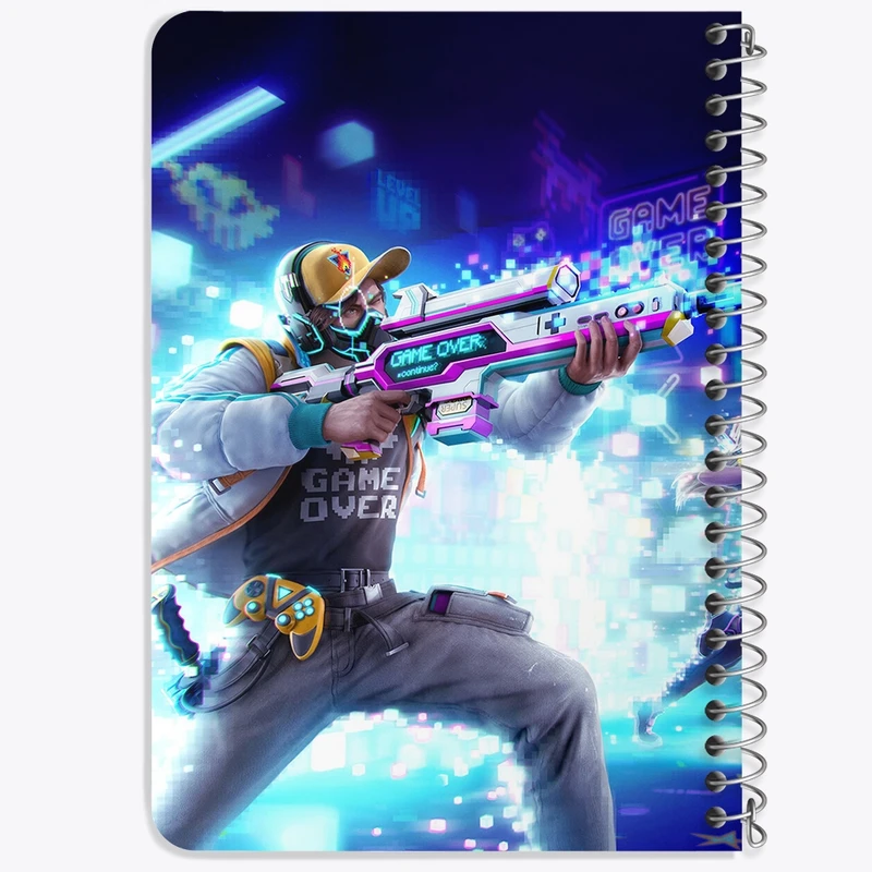 دفتر یادداشت 50 برگ خندالو طرح Free Fire کد F2489