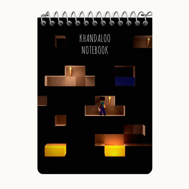 دفتر یادداشت 50 برگ خندالو طرح بازی ماینکرافت (Minecraft) کد N8752