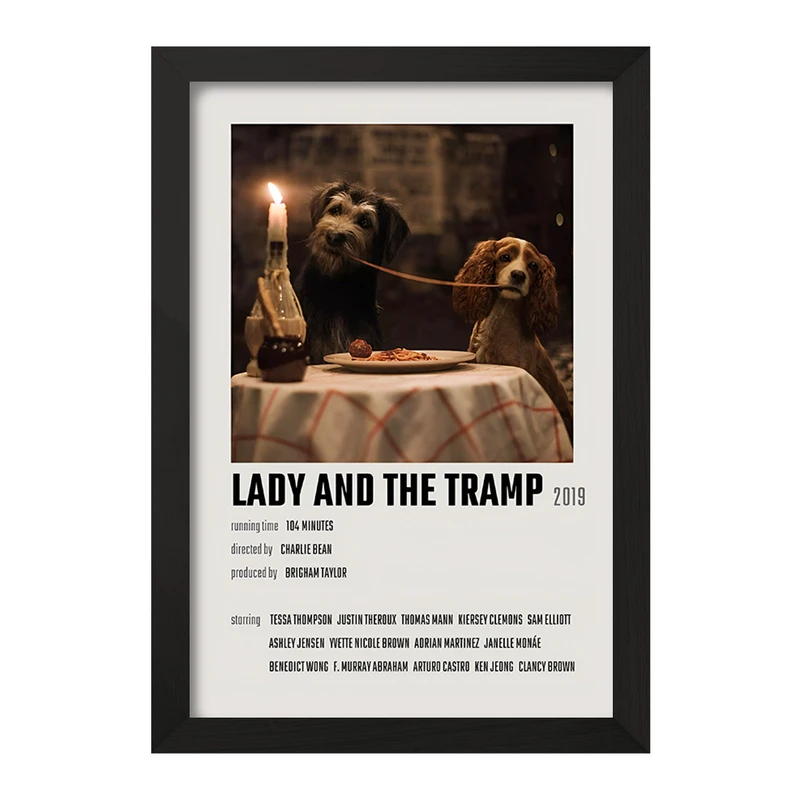 تابلو خندالو طرح Lady and the Tramp کد F12944