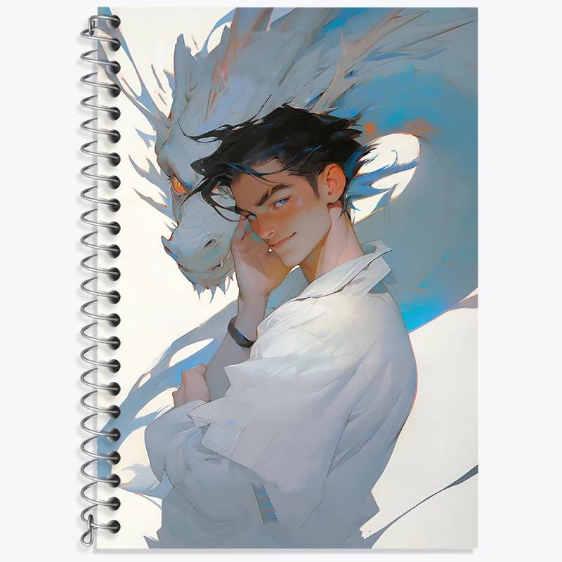 دفتر نت موسیقی 50 برگ خندالو طرح پسر و اژدها کد F3420