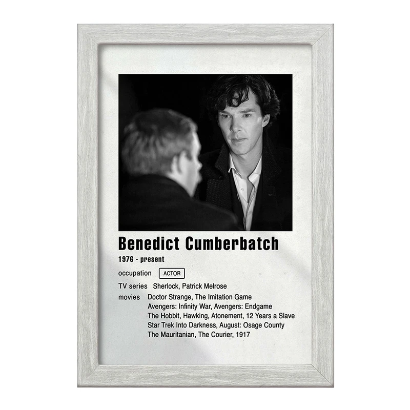 تابلو خندالو طرح بندیکت کامبربچ (Benedict CumberBatch) کد F11204