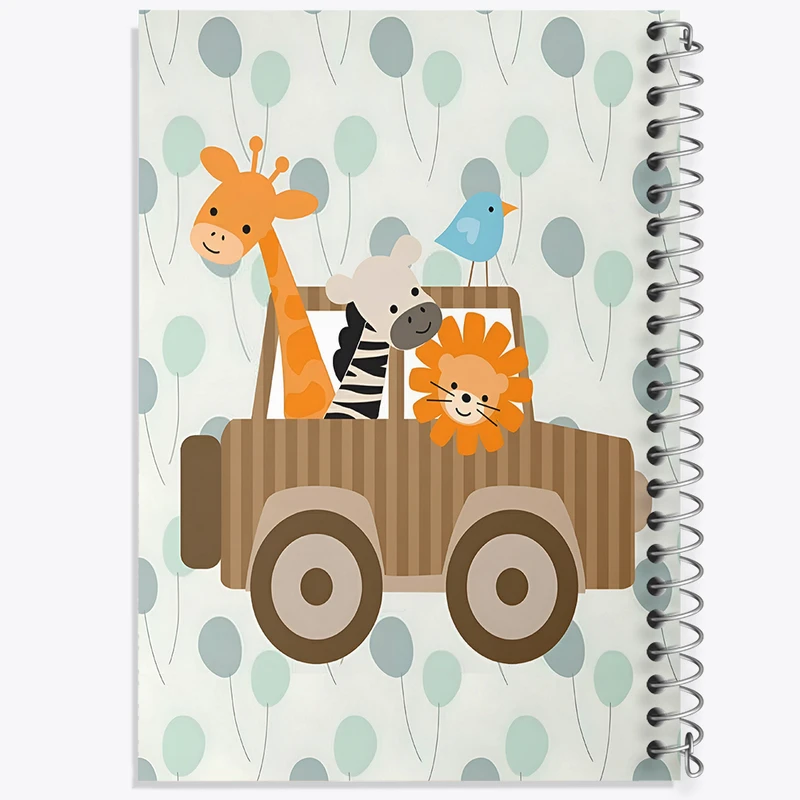 دفتر نقاشی 50 برگ خندالو طرح حیوانات بامزه کد N6844