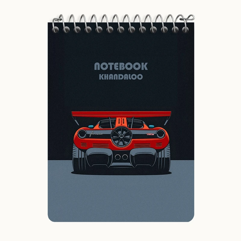 دفتر یادداشت 50 برگ خندالو طرح ماشین اسپرت کد N7537
