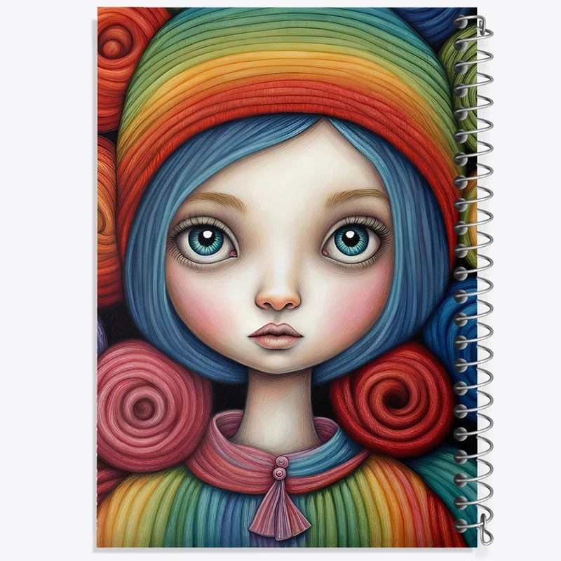 دفتر طراحی 50 برگ خندالو طرح دخترانه کد N1675