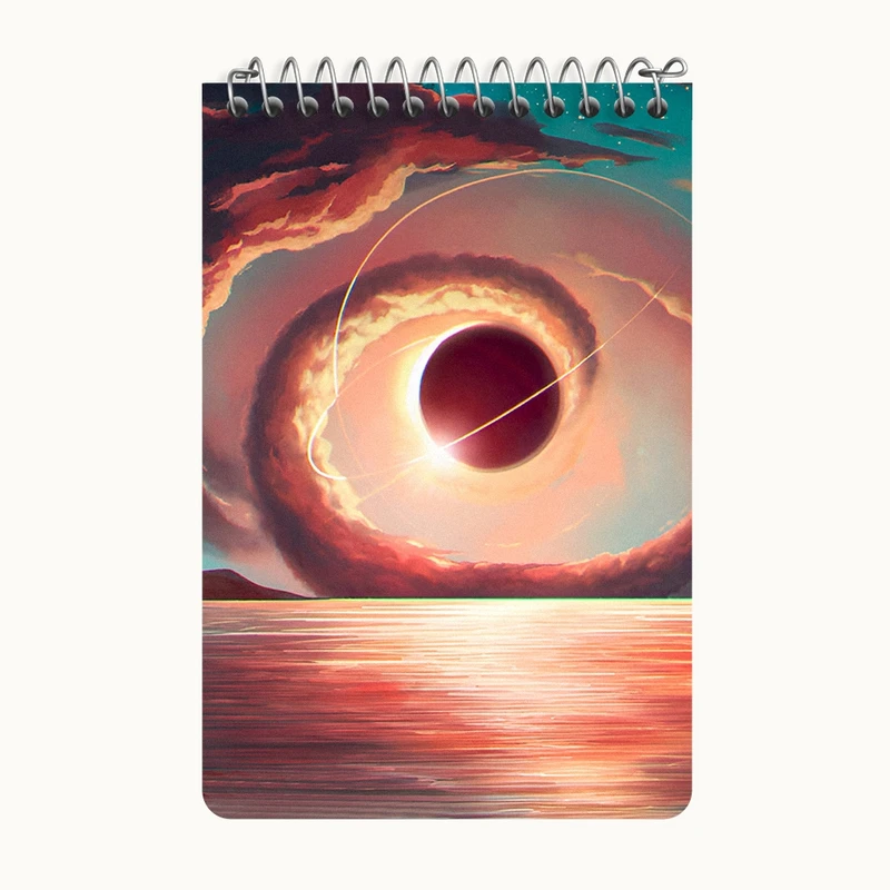 دفتر یادداشت 50 برگ خندالو طرح کهکشان کد F12565