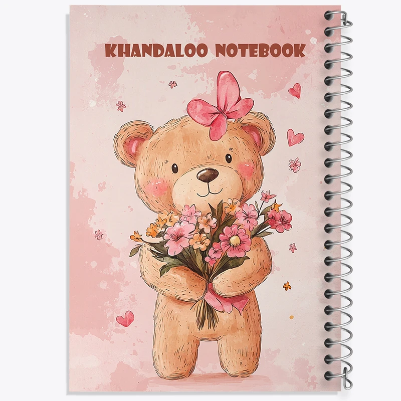 دفتر نقاشی 50 برگ خندالو طرح خرس بامزه کد N6915