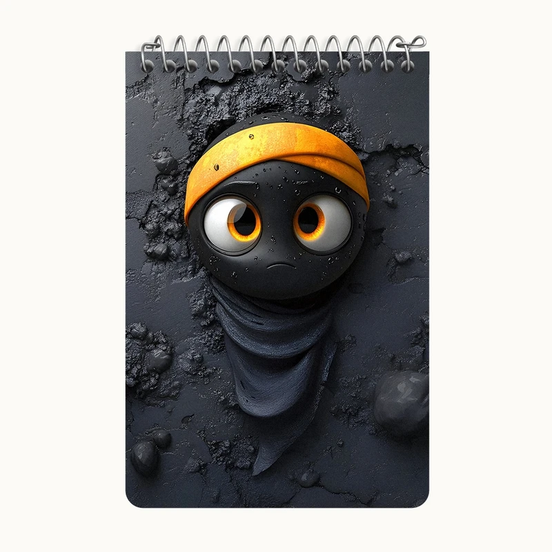 دفتر یادداشت 50 برگ خندالو طرح شکلک بامزه کد F4315