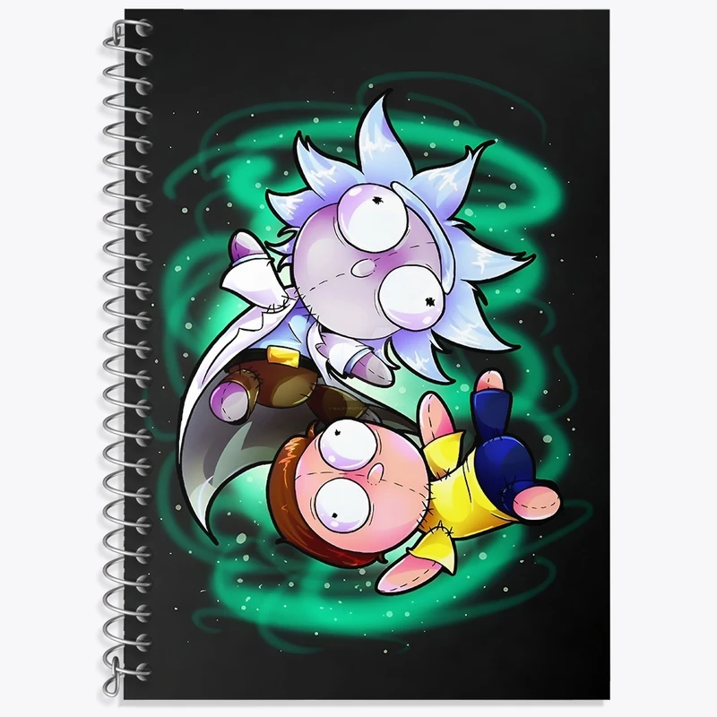 دفتر لغت 50 برگ خندالو طرح ریک و مورتی (Rick and Morty) کد F4929