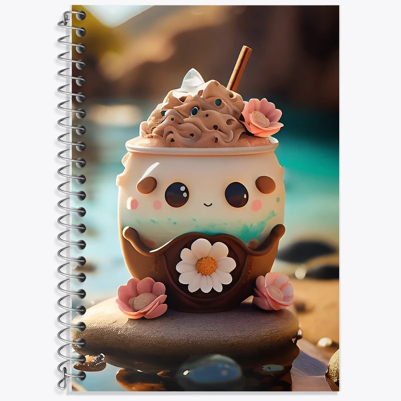 دفتر لغت 50 برگ خندالو طرح بستنی کیوت کد F12674