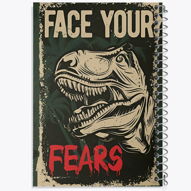 دفتر مشق 100 برگ خندالو طرح دایناسور (Dino) کد F13792