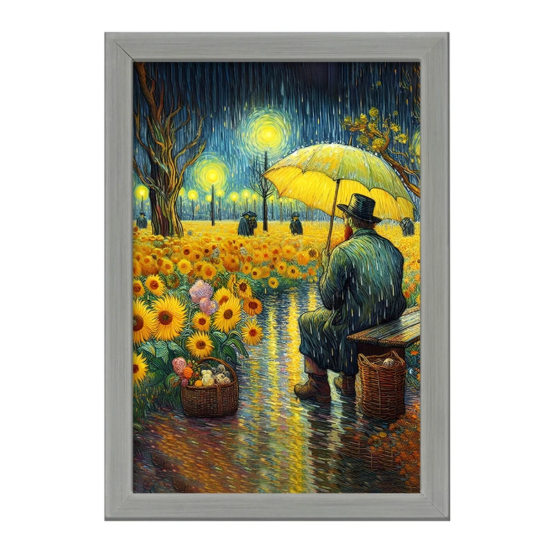 تابلو خندالو طرح ونسان ونگوگ کد F5081