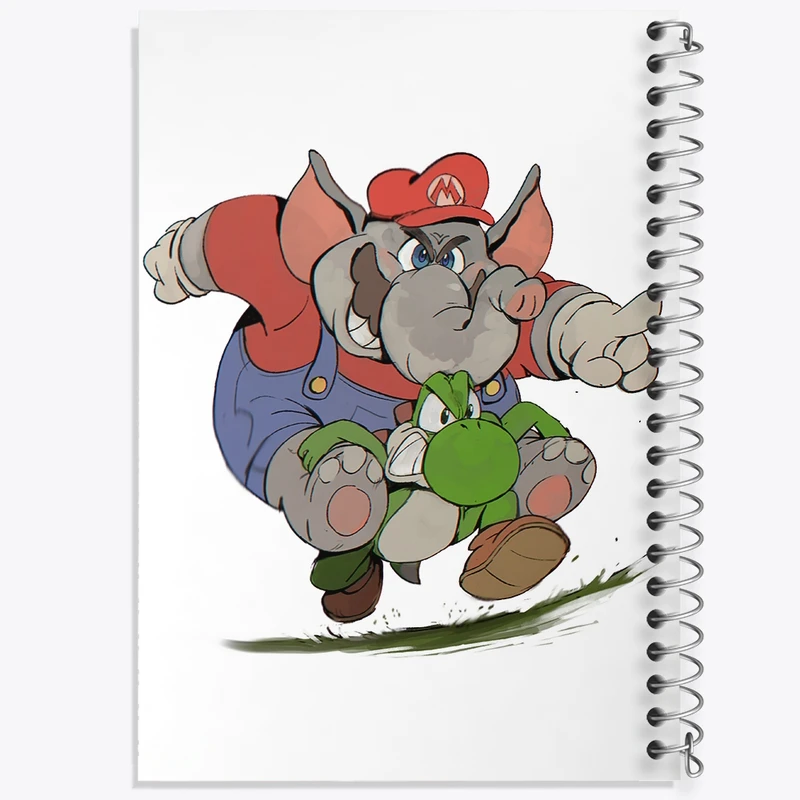 دفتر طراحی 50 برگ خندالو طرح (Mario) بازی سوپر ماریو کد 31526