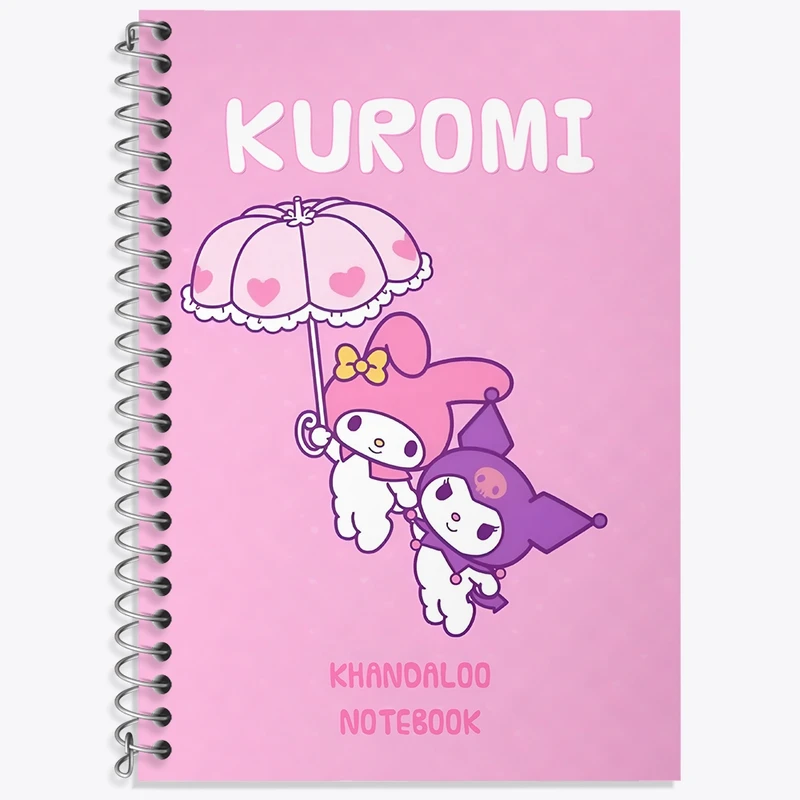 دفتر زبان 50 برگ خندالو مدل سه خط طرح کرومی و مای ملودی کد N9078