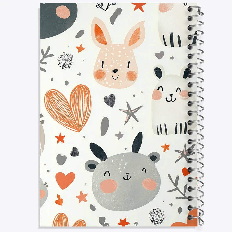 دفتر نقاشی 50 برگ خندالو طرح حیوانات بامزه کد N6810