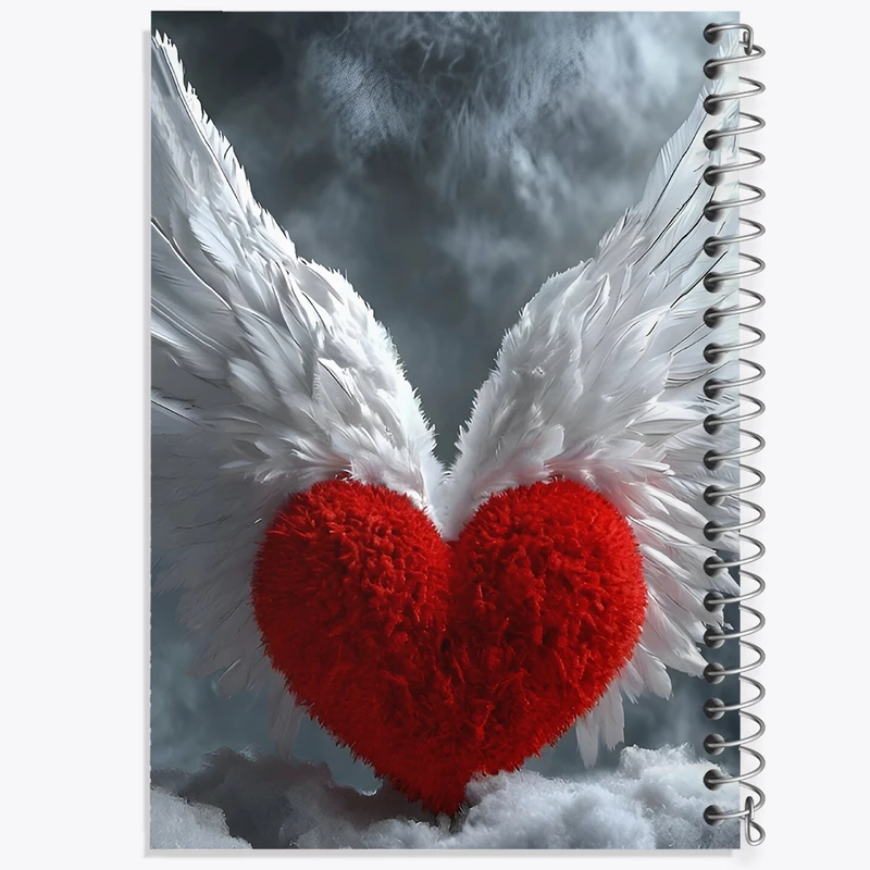 دفتر طراحی 50 برگ خندالو طرح قلب کد F8983