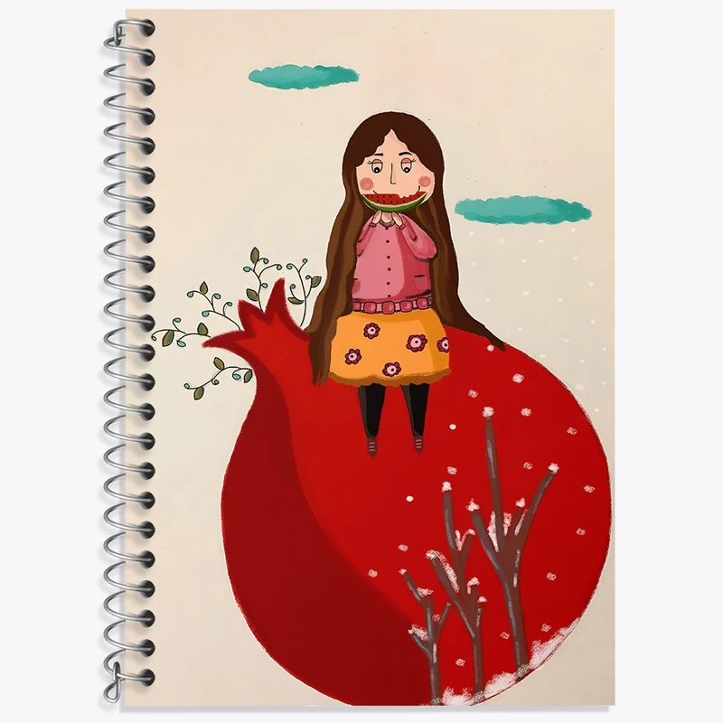 دفتر لغت 50 برگ خندالو طرح شب یلدا کد F4899