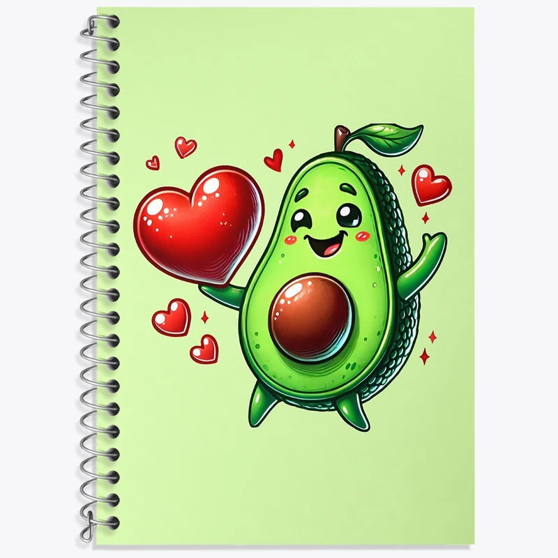 دفتر لغت 50 برگ خندالو طرح آووکادوی بانمک کد N6680