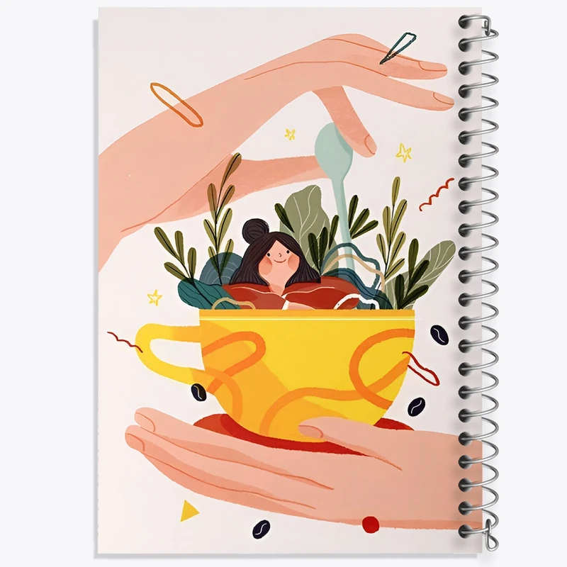 دفتر طراحی 50 برگ خندالو طرح دخترانه کد N5651