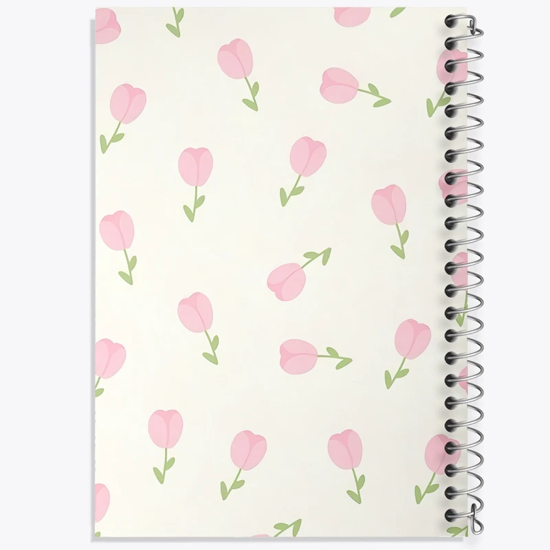 دفتر شطرنجی 50 برگ خندالو طرح پترن گل گلی کد N9152