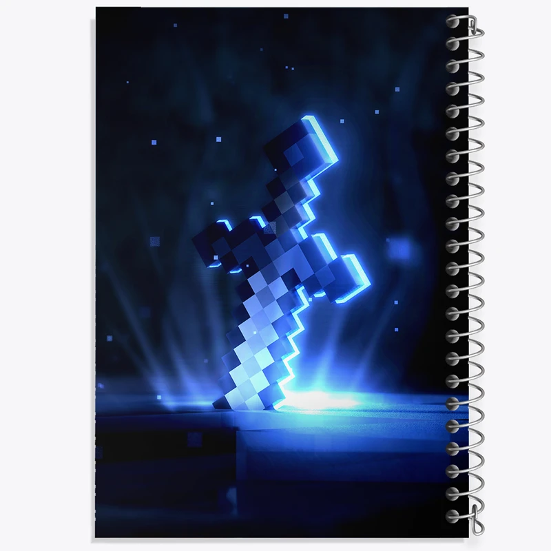 دفتر نقاشی 50 برگ خندالو طرح بازی ماینکرافت (Minecraft) کد N8771