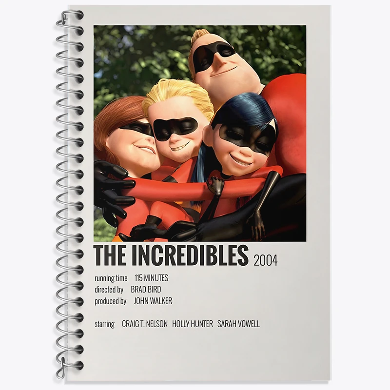 دفتر زبان 50 برگ خندالو مدل دو خط طرح شگفت انگیزان (The Incredibles) کد F14209