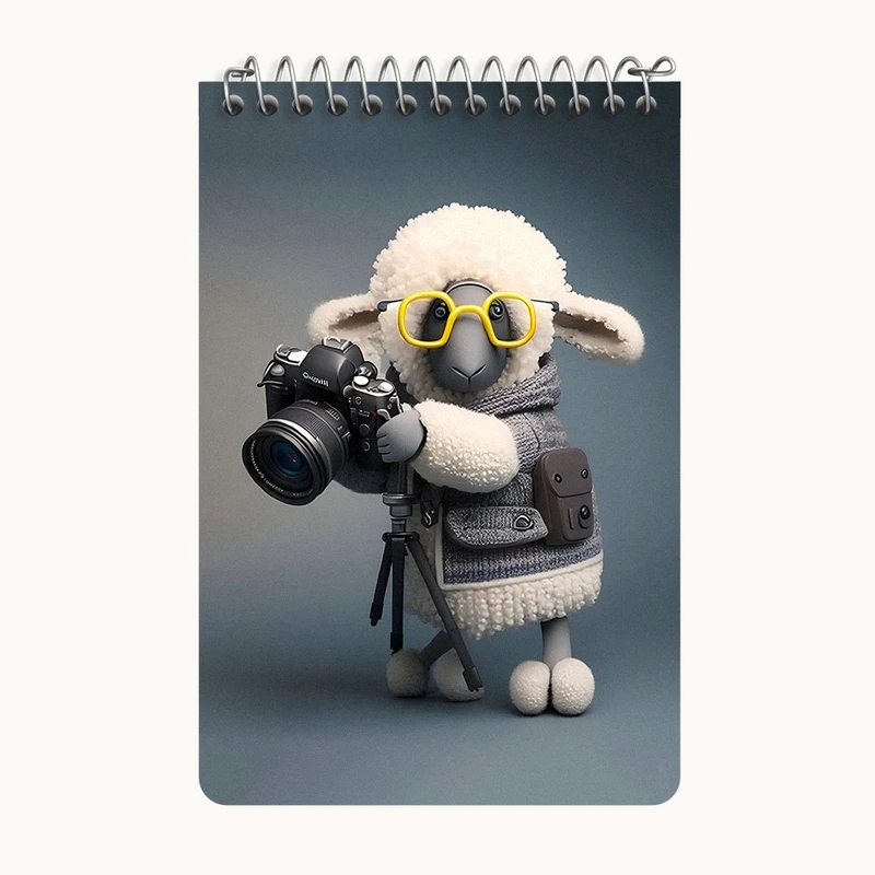 دفتر یادداشت 50 برگ خندالو طرح گوسفند کد F10039