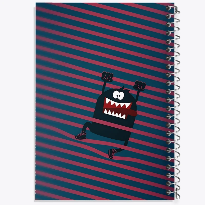 دفتر لیست خرید 50 برگ خندالو طرح هیولای کیوت کد F4035