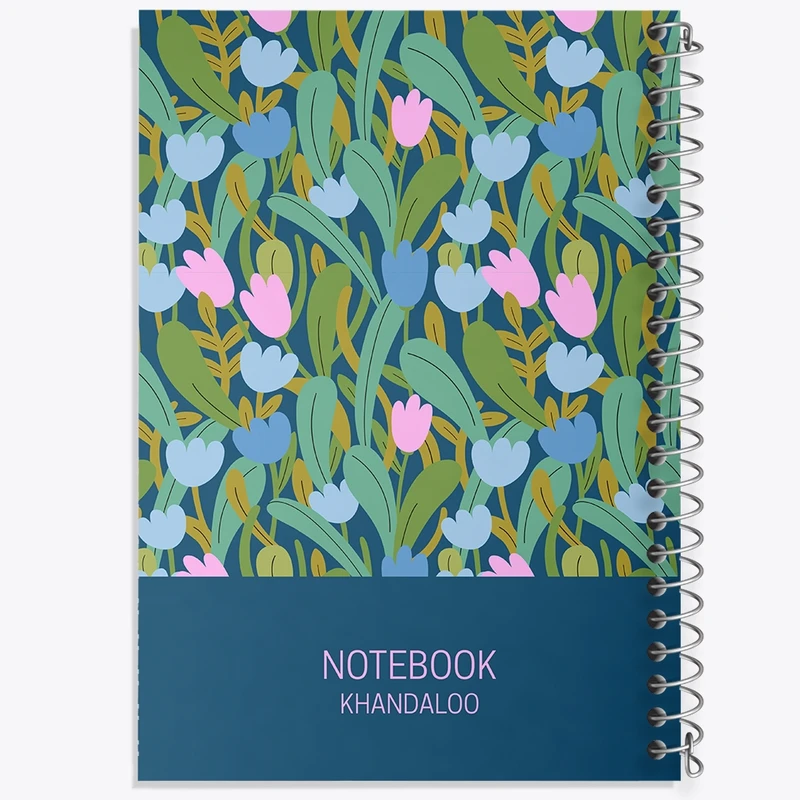 دفتر طراحی 50 برگ خندالو طرح گل گلی کد N707