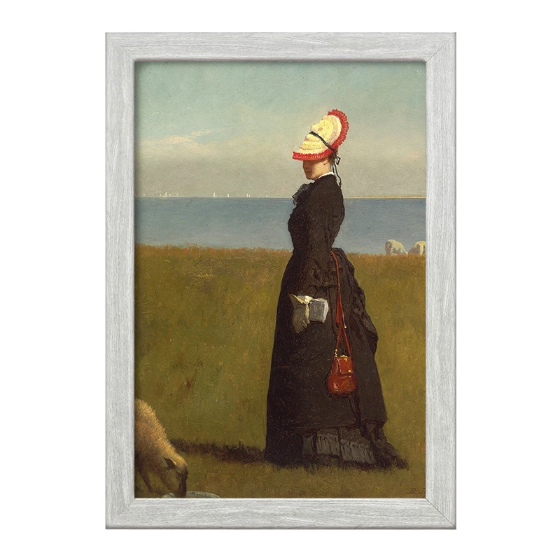 تابلو خندالو طرح نقاشی بره ها اثر ایستمن جانسون کد F12267