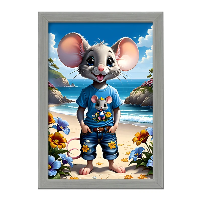 تابلو خندالو طرح موش بامزه کد F6969