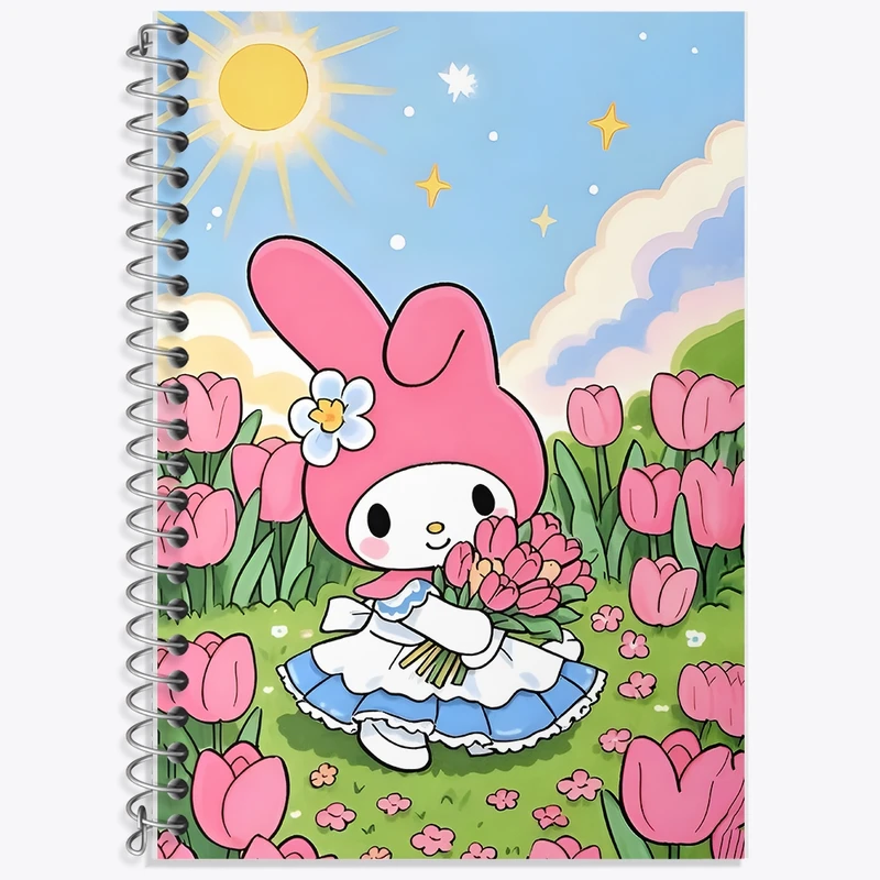 دفتر زبان 50 برگ خندالو مدل سه خط طرح ملودی کد F12710