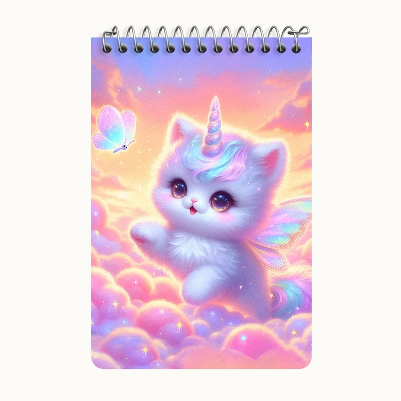 دفتر یادداشت 50 برگ خندالو طرح گربه کیوت کد F5359