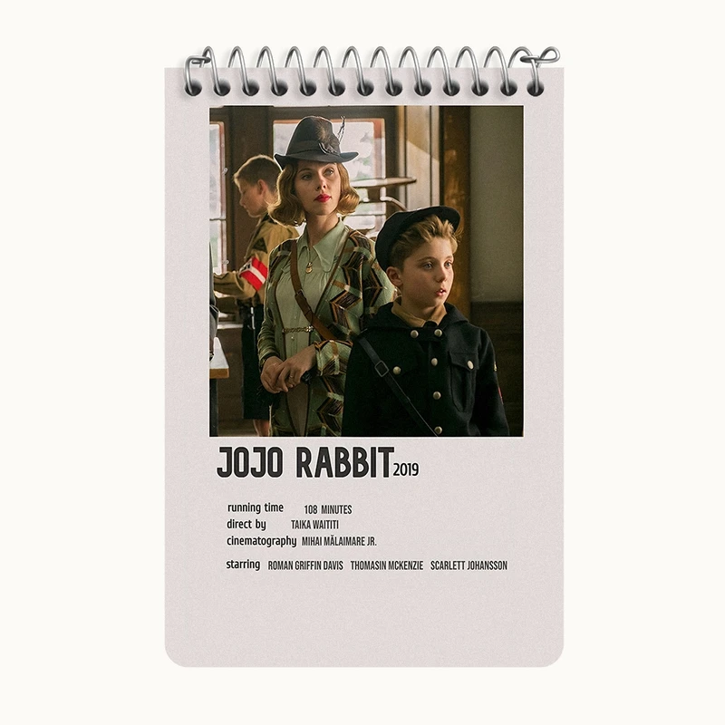 دفتر یادداشت 50 برگ خندالو طرح جوجو خرگوشه (Jojo Rabbit) کد F12963