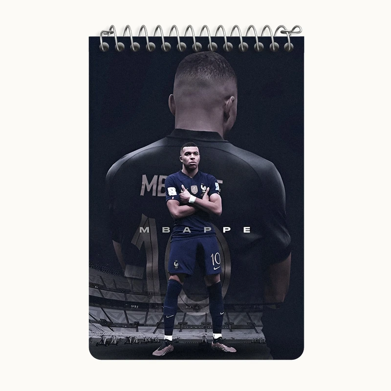 دفتر یادداشت 50 برگ خندالو طرح کیلیان امباپه کد F14270