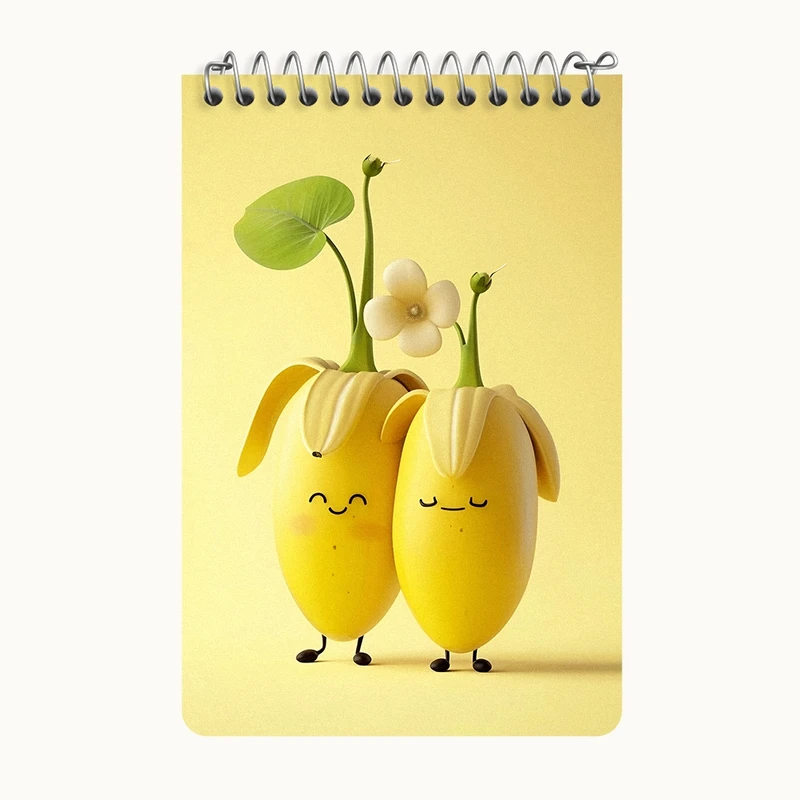 دفتر یادداشت 50 برگ خندالو طرح میوه های کیوت کد F7292