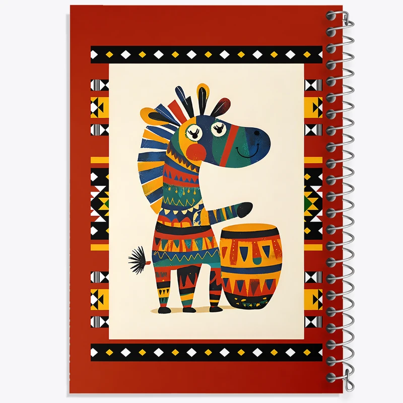 دفتر مشق 50 برگ خندالو طرح اسب آفریقایی کد N7185