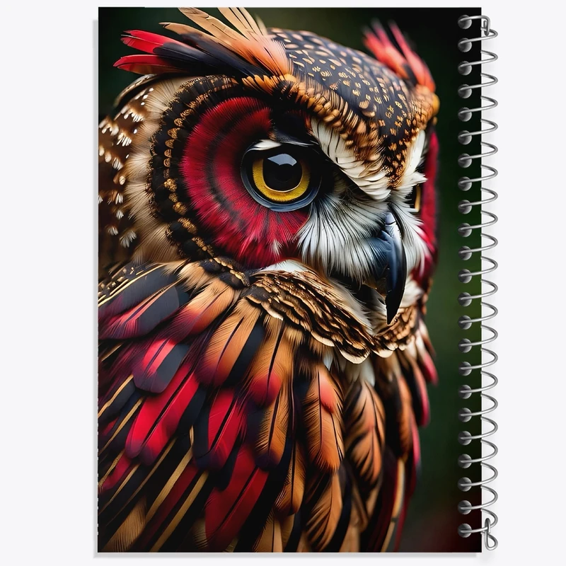 دفتر ژورنال نویسی 50 برگ خندالو مدل نقطه ای طرح جغد کد F4338