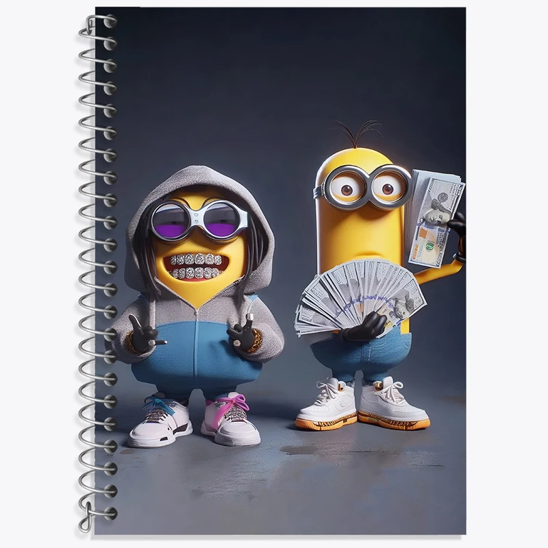 دفتر نت موسیقی 50 برگ خندالو طرح مینیون ها (Minions) کد F4410