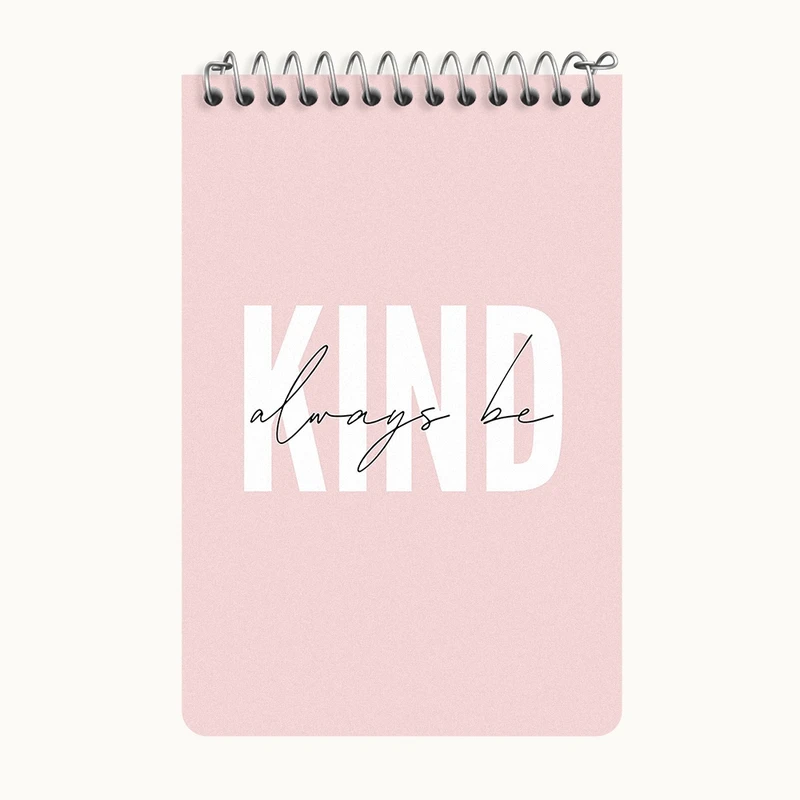 دفتر یادداشت 50 برگ خندالو طرح Kind Always Be کد F11481
