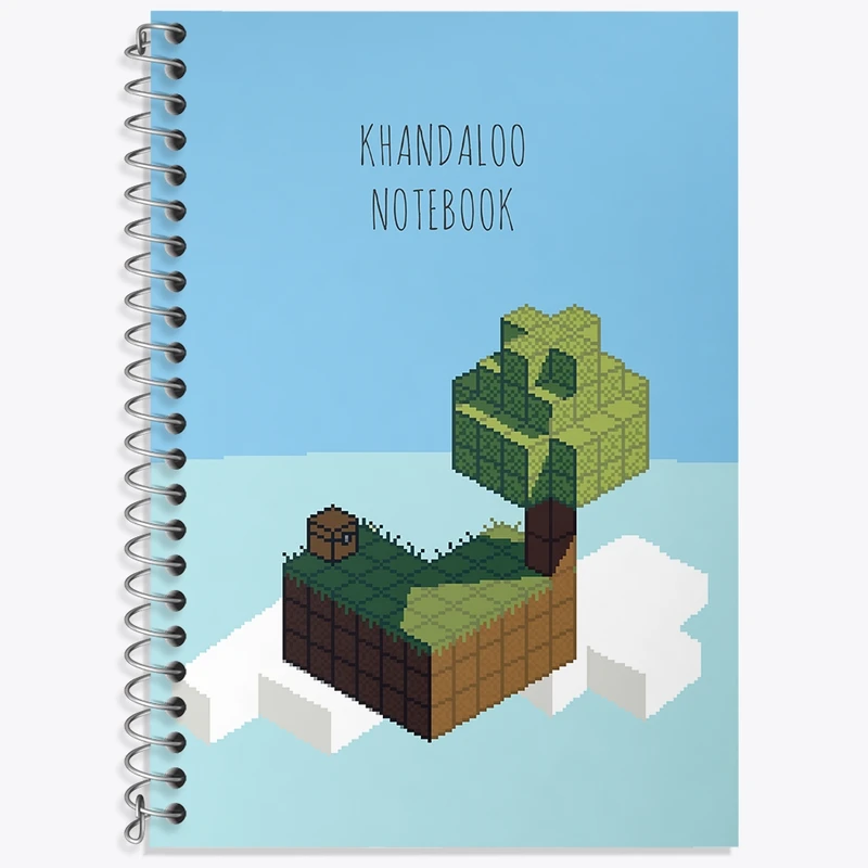 دفتر لغت 50 برگ خندالو طرح بازی ماینکرافت (Minecraft) کد N8787