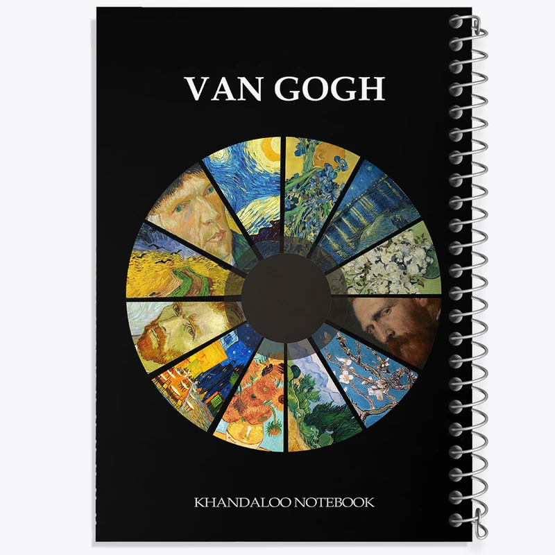 دفتر مشق 100 برگ خندالو طرح ونسان ونگوگ (Van Gogh) کد N7967