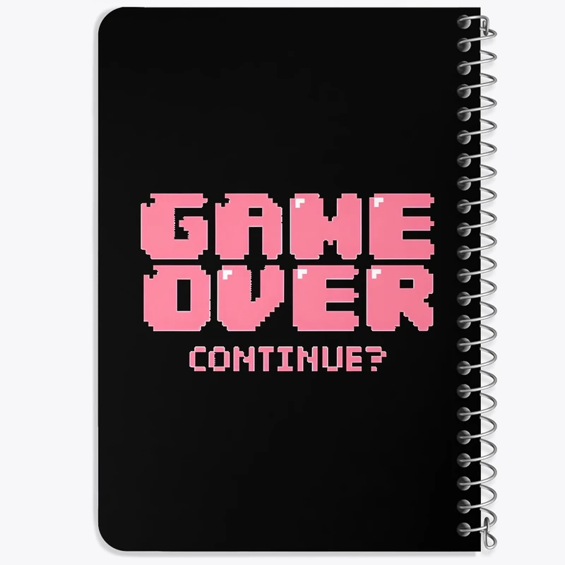 دفتر یادداشت 50 برگ خندالو طرح Game Over کد F3983