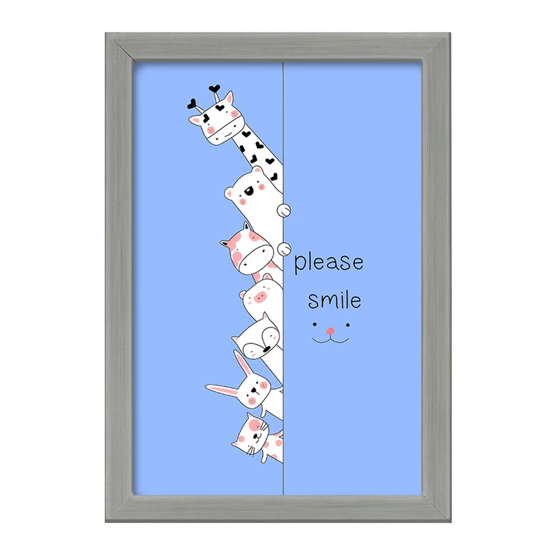 تابلو خندالو طرح حیوانات بامزه کد F11049