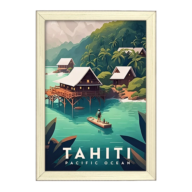 تابلو خندالو طرح تاهیتی (Tahiti) کد F6314