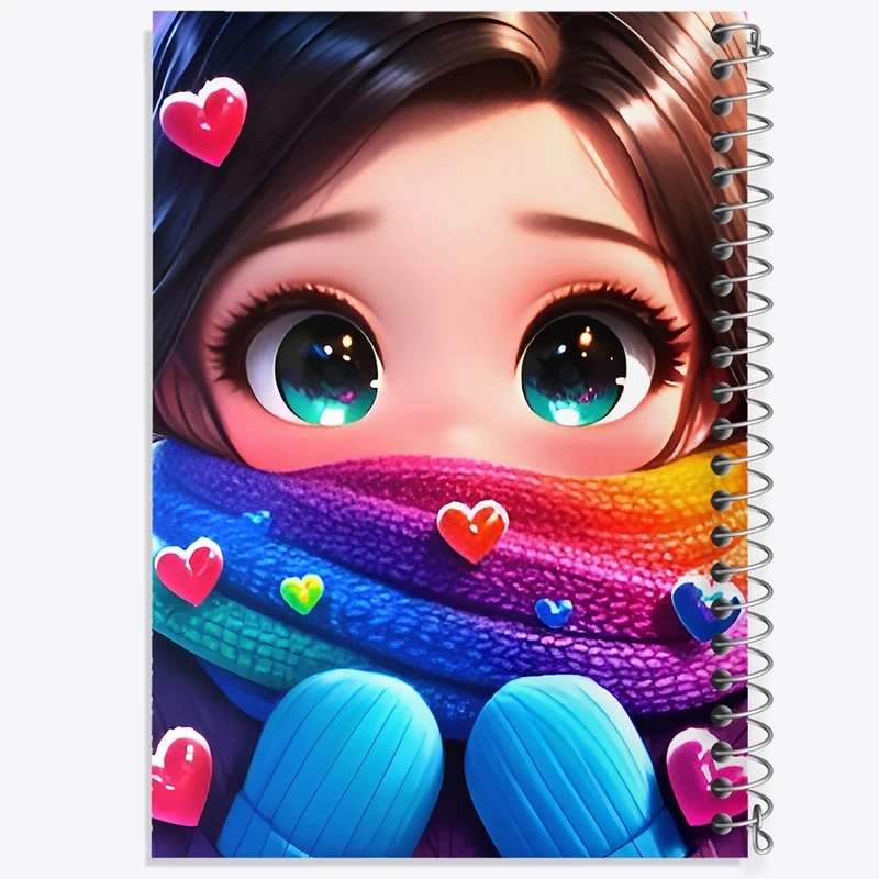 دفتر شطرنجی 50 برگ خندالو طرح دخترانه کد F9567