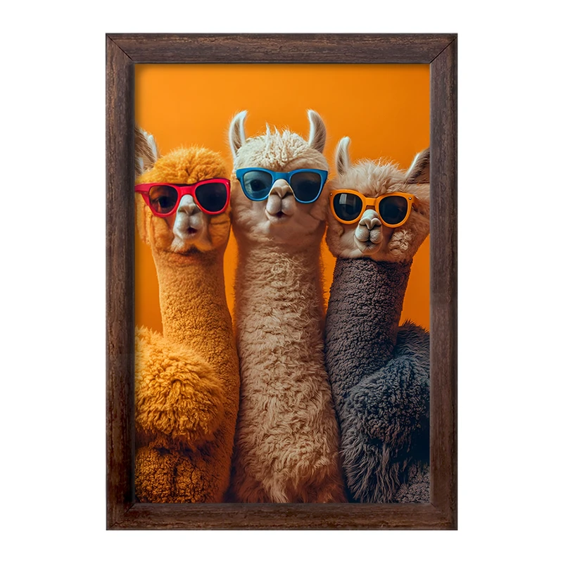 تابلو خندالو طرح لاماهای بامزه کد F12599