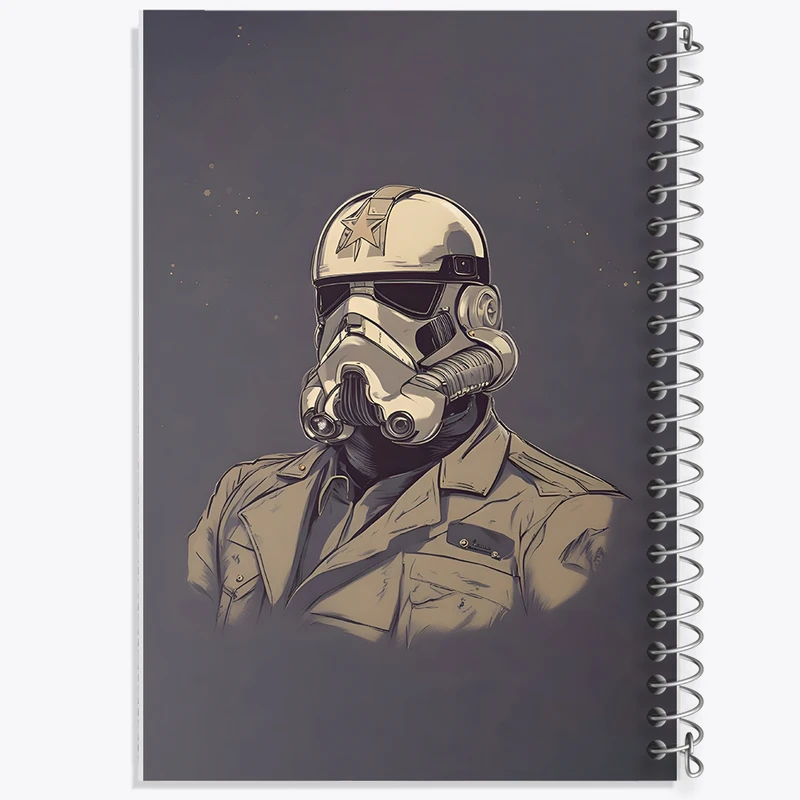 دفتر طراحی 50 برگ خندالو طرح جنگ ستارگان (Star Wars)  کد N3874