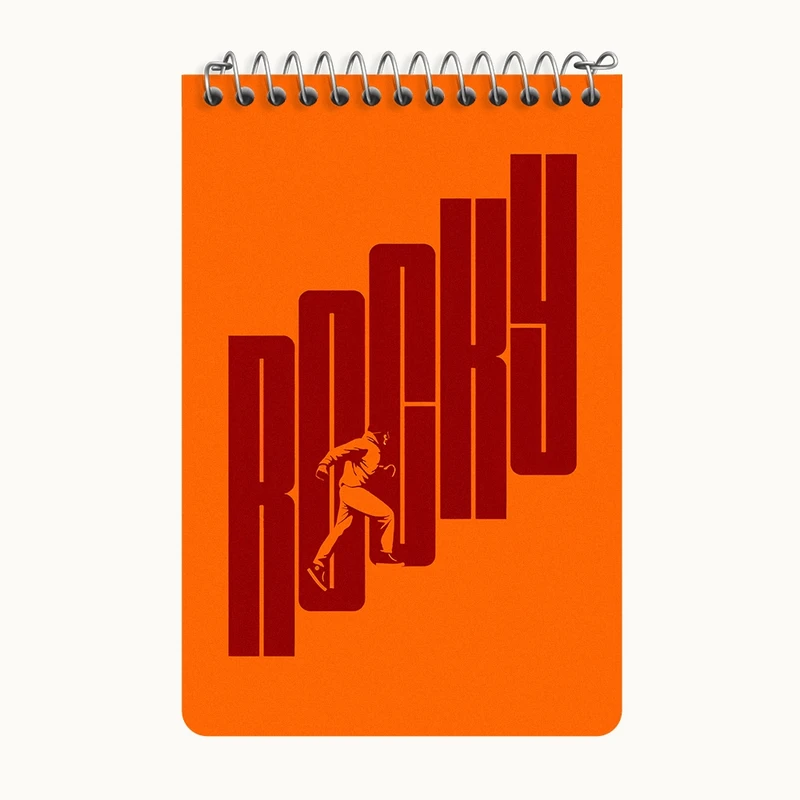 دفتر یادداشت 50 برگ خندالو طرح راکی (Rocky) کد F10641