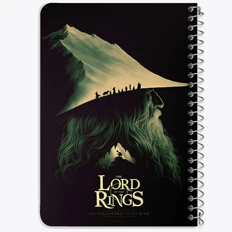 دفتر یادداشت 50 برگ خندالو طرح ارباب حلقه ها (Lord of the Rings)  کد N2849