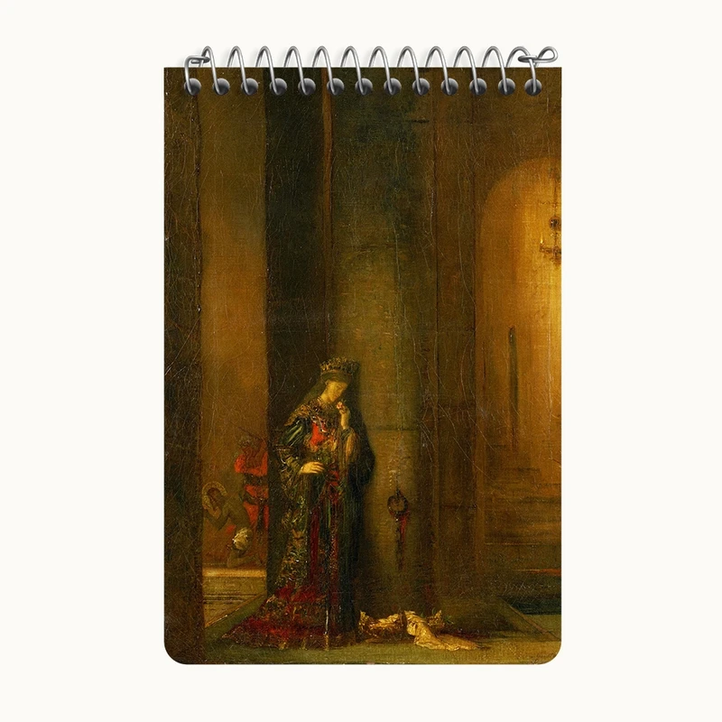 دفتر یادداشت 50 برگ خندالو طرح نقاشی سالومه در زندان  اثر گوستاو مورو کد F12291